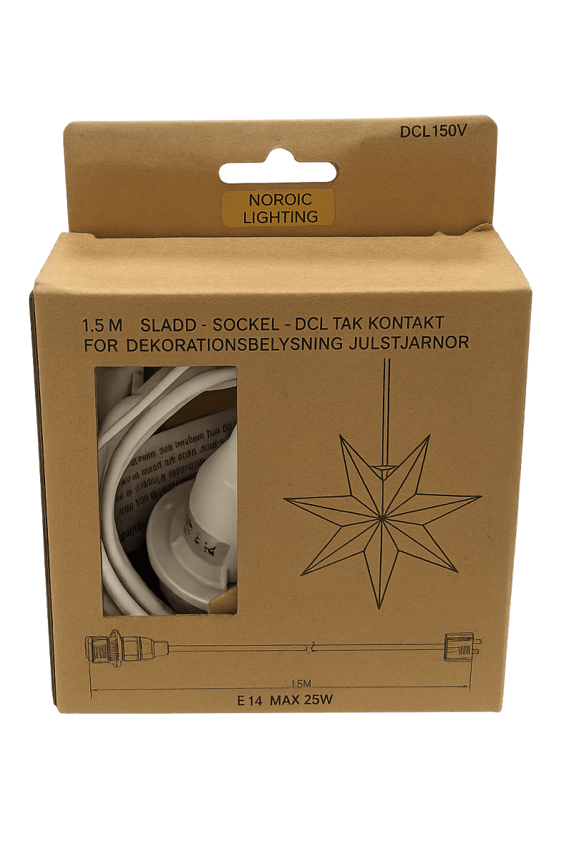 DCL suspension pour étoile 1,5m Blanc De Nordic Lighting - Offrez &agrave; votre poinsettia une pr&eacute;sentation &eacute;l&eacute;gante et s&eacute;curis&eacute;e gr&acirc;ce &agrave; ce support DCL.