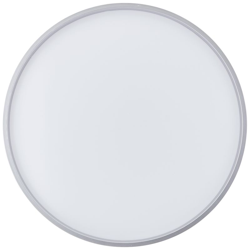 Britt Ø33 Argent plafonnier De Brilliant - Grâce à sa forme élancée, il s'intègre dans la plupart des pièces et diffuse une lumière uniforme et agréable.
