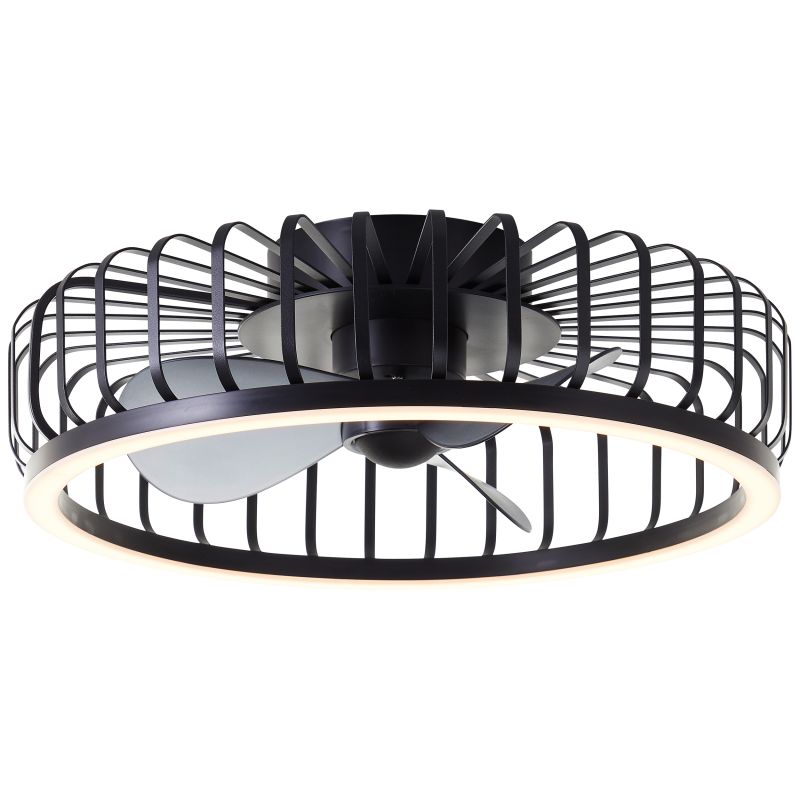Capo Ø48 Noir De Brilliant - Gr&acirc;ce &agrave; la t&eacute;l&eacute;commande incluse, vous pouvez facilement r&eacute;gler la luminosit&eacute; et la temp&eacute;rature de couleur, du blanc chaud (2&nbsp;700 K) &agrave; la lumi&egrave;re du jour (6&nbsp;500 K).