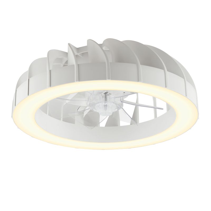 Fanora Ø46 Blanc De Brilliant - La luminosit&eacute;, la temp&eacute;rature de couleur, les effets RVB et la vitesse du ventilateur sont facilement r&eacute;glables.