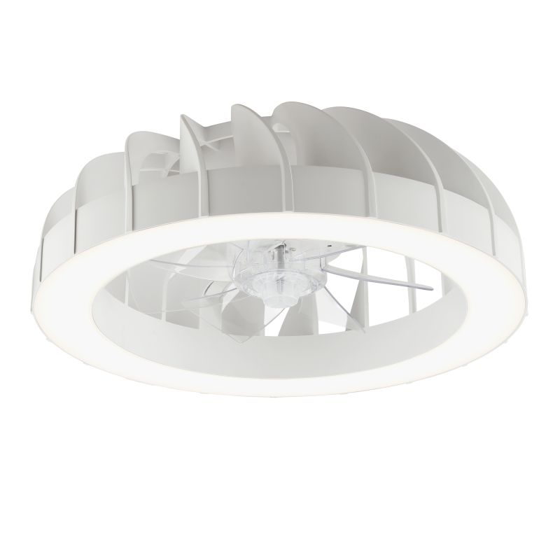 Fanora Ø46 Blanc De Brilliant - La luminosit&eacute;, la temp&eacute;rature de couleur, les effets RVB et la vitesse du ventilateur sont facilement r&eacute;glables.