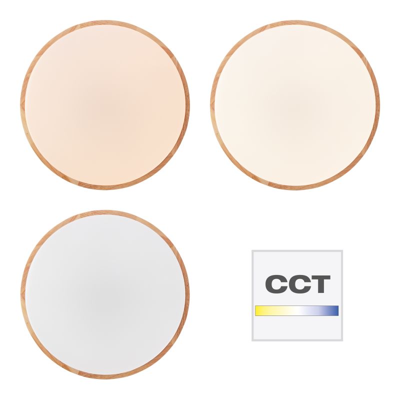 Slimline Ø50 Bois plafonnier De Brilliant - Avec son design simple et naturel, il est parfait pour ceux qui apprécient l'esthétique minimaliste tout en recherchant des touches de chaleur et de nature.