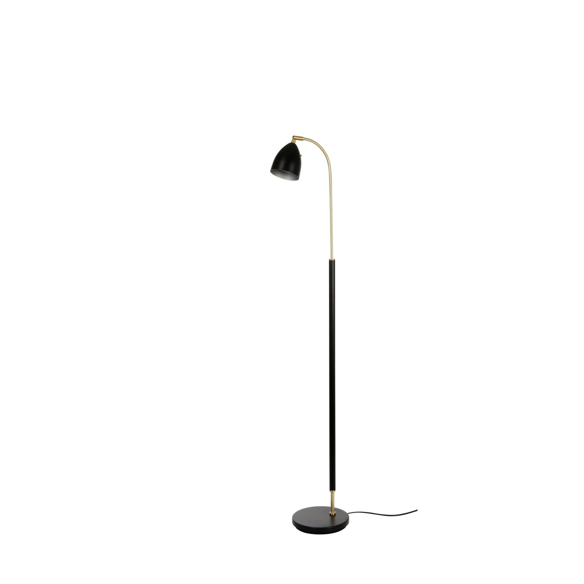 Deluxe Noir/laiton lampadaire De Belid - L'association du noir et du laiton conf&egrave;re &agrave; la lampe une ambiance luxueuse et une touche de modernit&eacute; qui sublime votre int&eacute;rieur.
