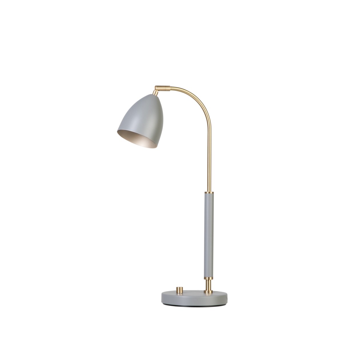 Deluxe 50cm Gris lampe de bureau De Belid - Deluxe est une lampe de table &eacute;l&eacute;gante avec de beaux d&eacute;tails en laiton.