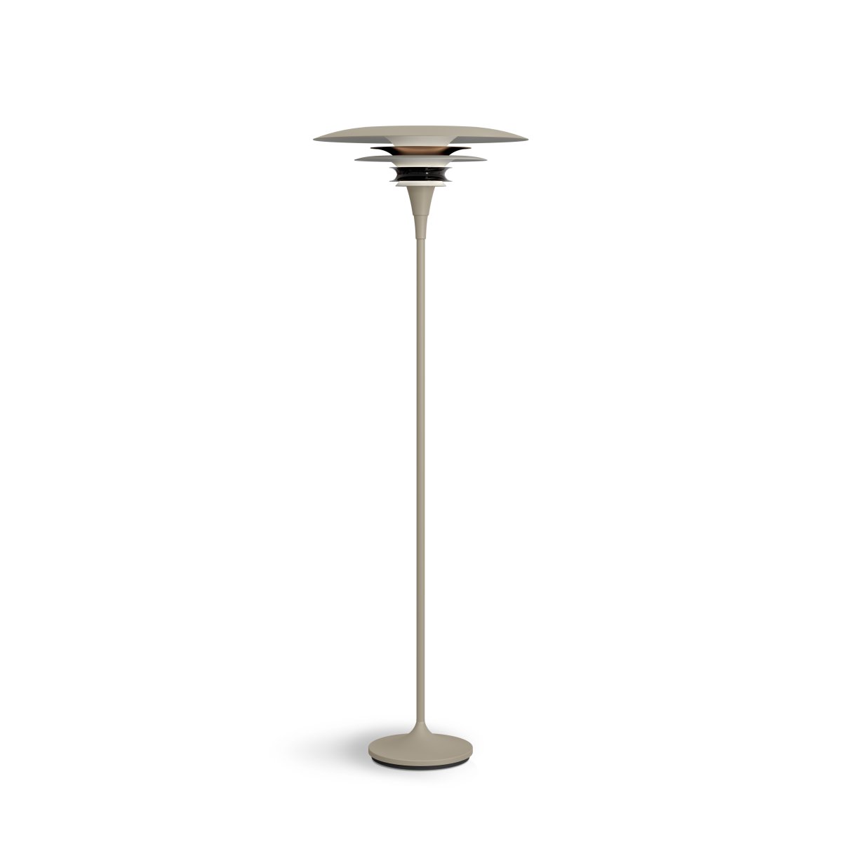 Diablo Ø50 Sable/bronze lampadaire De Belid - Disponible en plusieurs combinaisons de couleurs, il arbore notamment un m&eacute;lange saisissant de beige sable et de bronze, qui lui conf&egrave;re une allure &agrave; la fois moderne et spectaculaire.