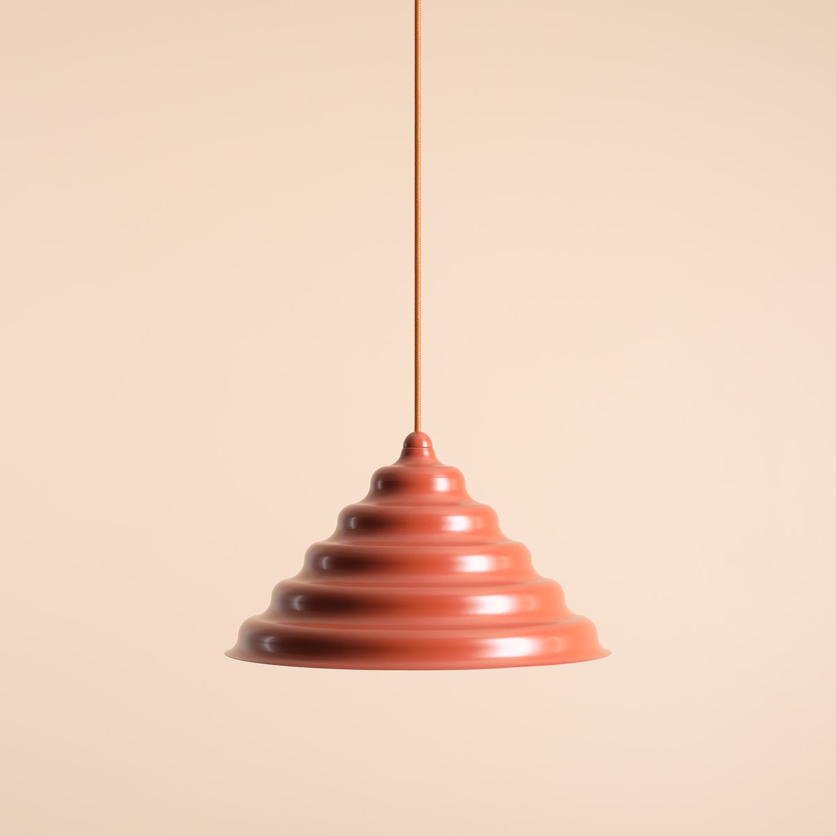 Wave Ø36 Orange suspension De Artera - Wave est une suspension moderne au design rétro, ce qui en fait une lumière polyvalente qui s'intègre dans n'importe quelle maison.