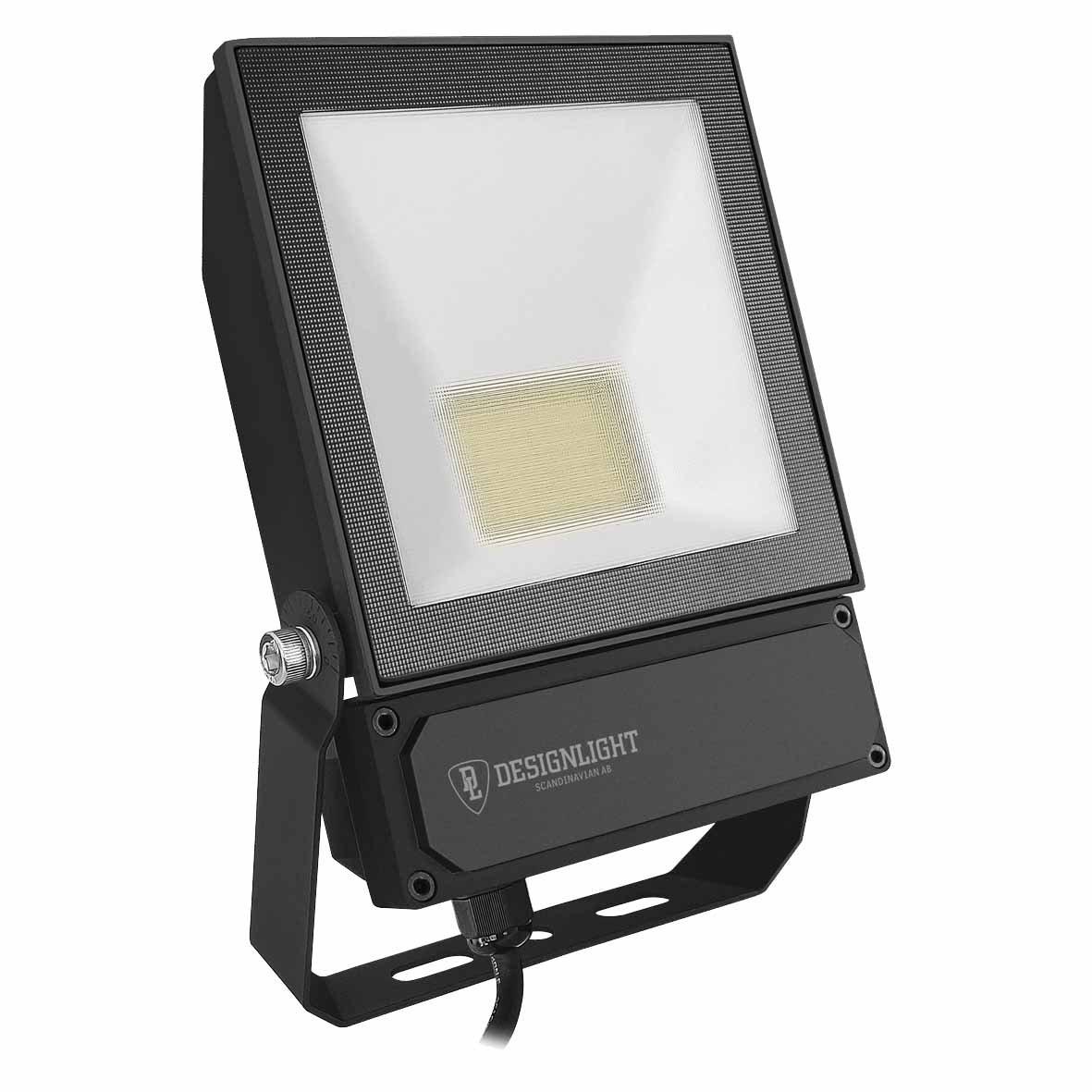Elly projecteur 50W Noir De Designlight - L'Elly 50W est fourni avec un c&acirc;ble de connexion de 0,8 m&egrave;tre pour une installation simple et rapide.