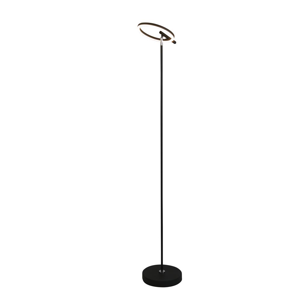 Space Noir lampadaire De Searchlight - Ce lampadaire diffuse une lumière ciblée là où vous en avez besoin, que ce soit sur le canapé, dans le coin lecture ou à votre bureau.