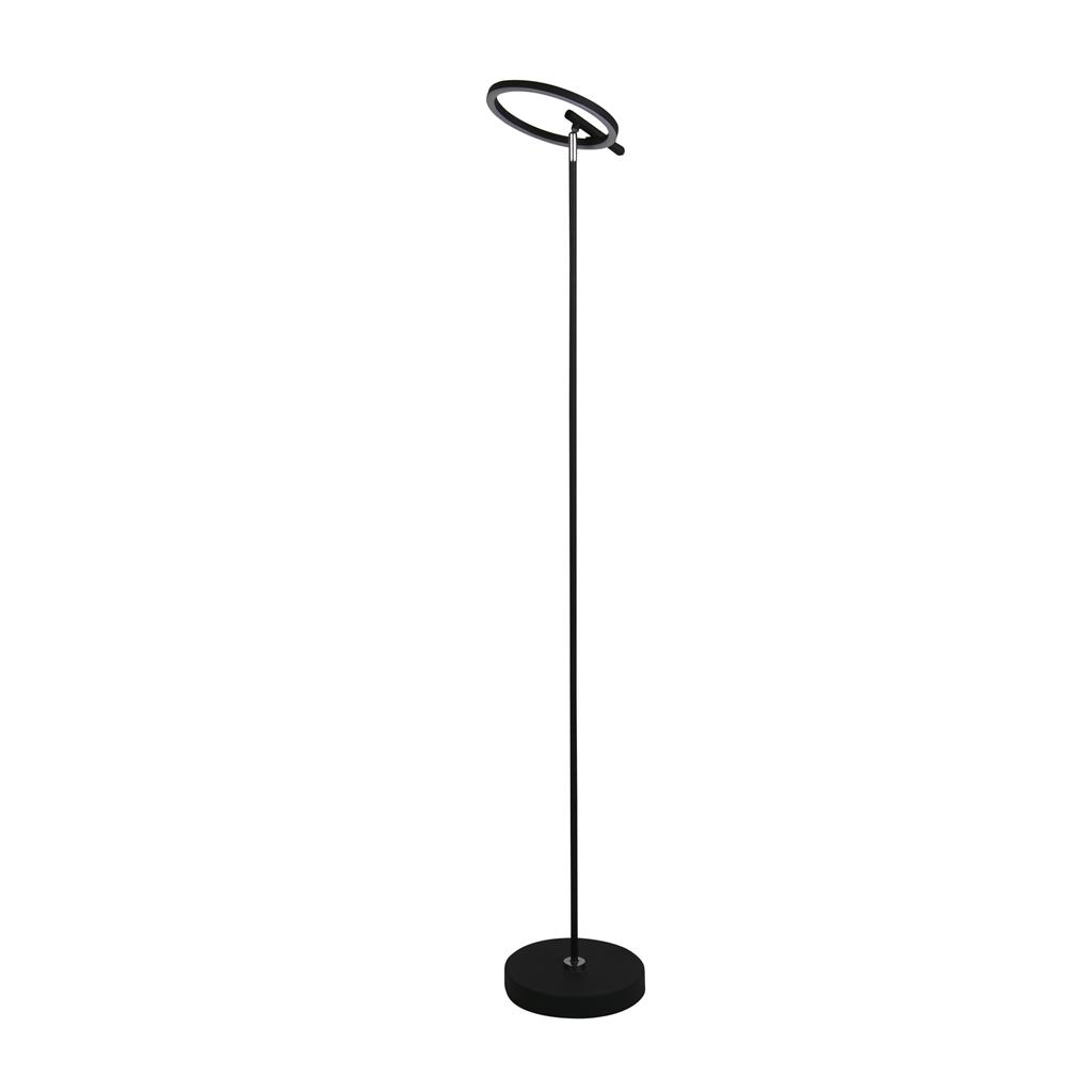 Space Noir lampadaire De Searchlight - Ce lampadaire diffuse une lumière ciblée là où vous en avez besoin, que ce soit sur le canapé, dans le coin lecture ou à votre bureau.