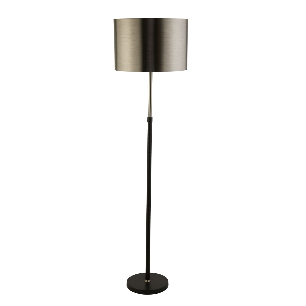 Touch Noir mat lampadaire De Searchlight - L'abat-jour en métal brossé confère une sensation luxueuse et sophistiquée, tandis que la base noire élégante crée un profil minimaliste qui complète la plupart des intérieurs.