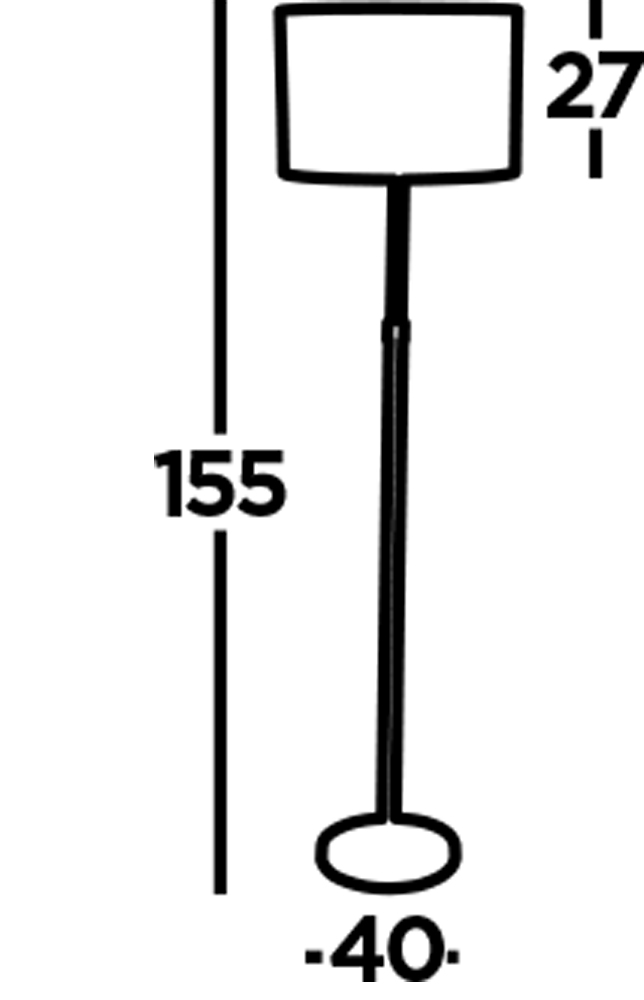 Touch Noir mat lampadaire De Searchlight - L'abat-jour en métal brossé confère une sensation luxueuse et sophistiquée, tandis que la base noire élégante crée un profil minimaliste qui complète la plupart des intérieurs.