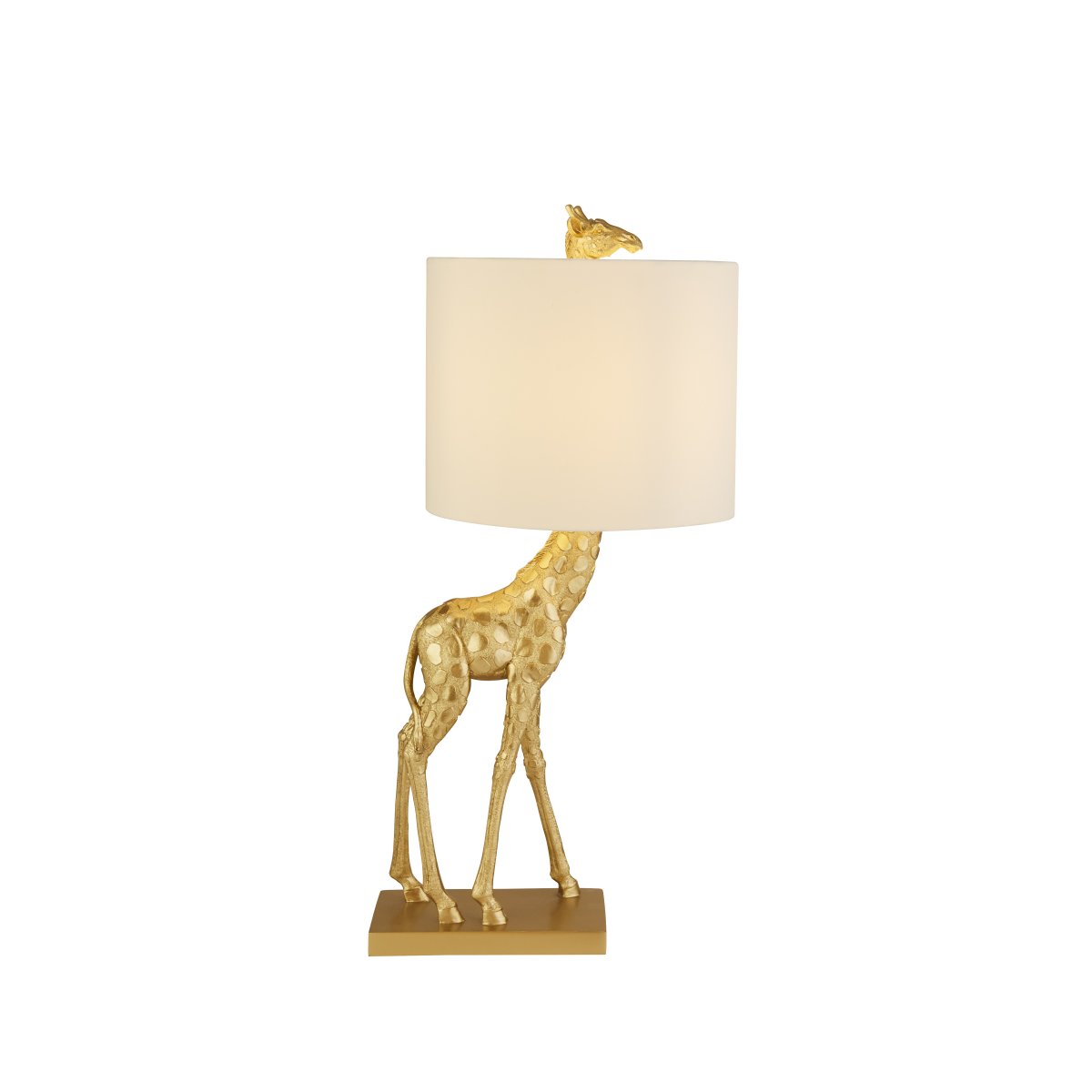 Giraffe 40cm Or lampe de table De Searchlight - Pour ceux qui aiment les détails de décoration inspirés des animaux, cette lampe est un ajout amusant et élégant qui égayera n'importe quelle pièce.