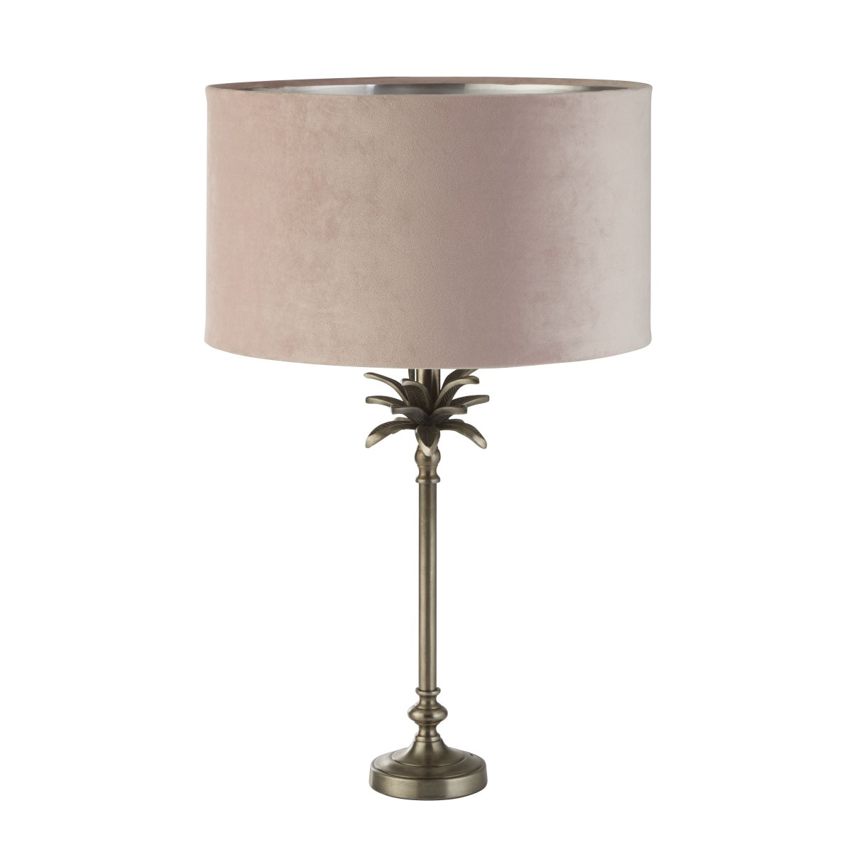 Palm 45cm Rose lampe de table De Searchlight - Avec un angle d'inclinaison réglable de 6 degrés, la lampe offre la flexibilité de diriger la lumière et de créer l'atmosphère parfaite, ainsi que de concentrer l'éclairage là où vous en avez le plus besoin.