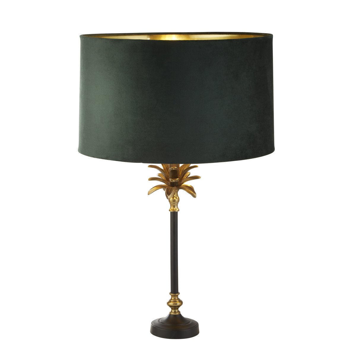Palm 45cm Vert lampe de table De Searchlight - Cette lampe ajoute de l'élégance et de la sophistication à un salon ou à une chambre, tandis que la palette de couleurs chaudes crée un point focal enchanteur de la pièce.