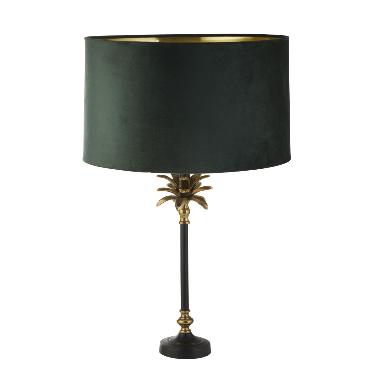 Palm 45cm Vert lampe de table De Searchlight - Cette lampe ajoute de l'élégance et de la sophistication à un salon ou à une chambre, tandis que la palette de couleurs chaudes crée un point focal enchanteur de la pièce.