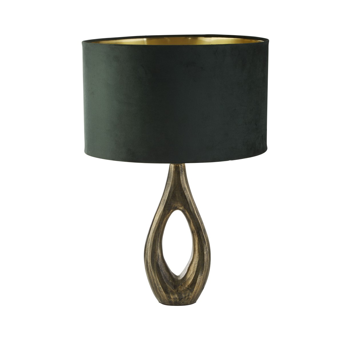 Bucklow 40cm Vert lampe de table De Searchlight - Le design sophistiqu&eacute; de la lampe transmet un sentiment de style sophistiqu&eacute; et cr&eacute;e une lumi&egrave;re chaude et douce, parfaite pour cr&eacute;er une atmosph&egrave;re accueillante dans le salon ou la chambre.