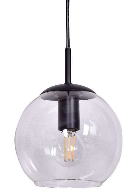 Globi Ø15 Noir/transparent lampe de fenêtre De Nordic Lighting - La suspension Globi est une lampe &eacute;l&eacute;gante et moderne qui cr&eacute;e une ambiance chaleureuse et accueillante dans n'importe quelle pi&egrave;ce.