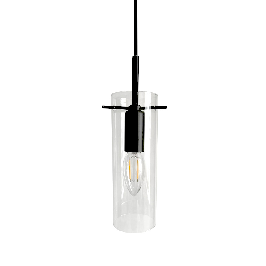 Cilinda Ø7 Noir/transparent lampe de fenêtre De Nordic Lighting - Cilinda est une lampe de fen&ecirc;tre intemporelle au design &eacute;l&eacute;gant.
