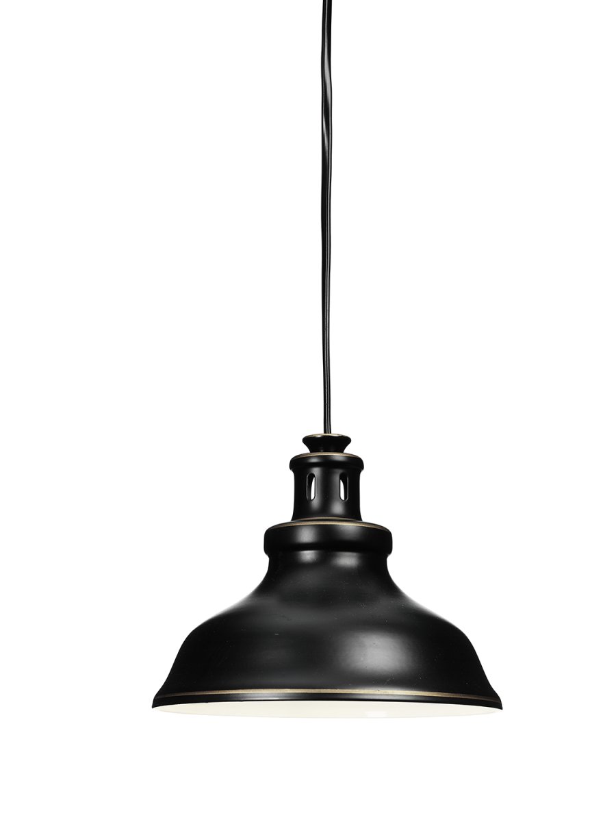 New Haven Ø17 Noir antique lampe de fenêtre De Cottex - Sa construction m&eacute;tallique robuste et sa suspension &agrave; cha&icirc;ne lui conf&egrave;rent une touche industrielle et sont parfaites pour cr&eacute;er une atmosph&egrave;re tendance dans la cuisine ou la salle &agrave; manger.