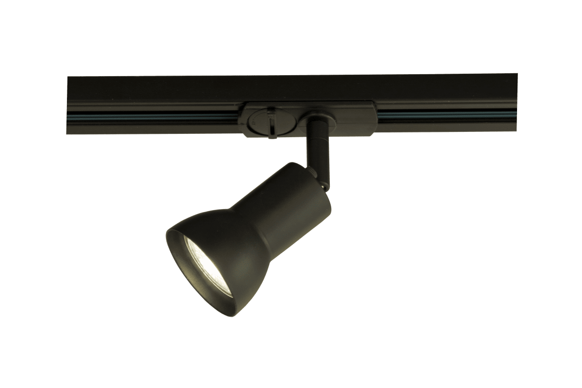 Slim spot Noir De Aneta Lighting - Spot fin pour syst&egrave;me de rail Trackline d'Aneta.