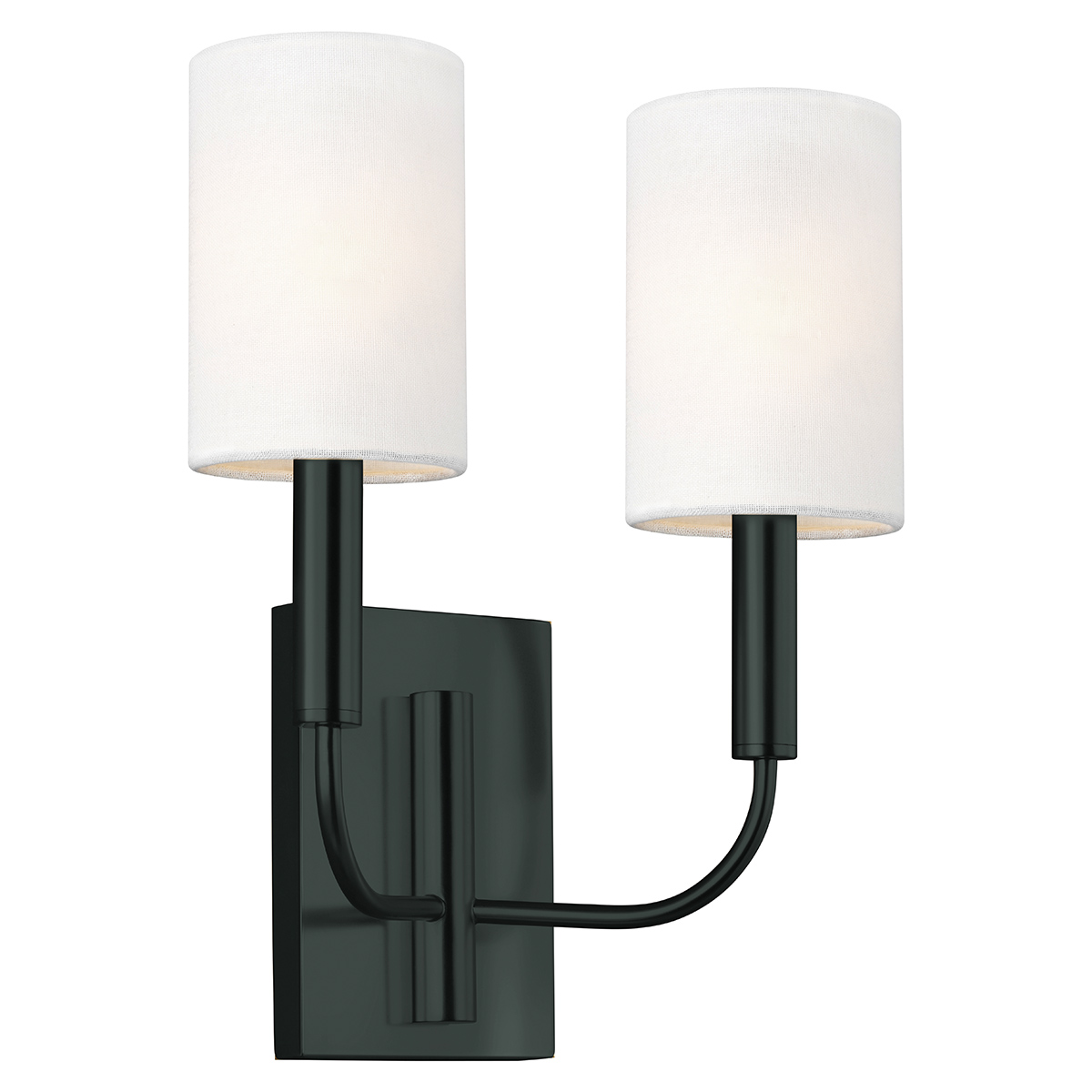 Brianna 36cm Noir applique murale De Elstead Lighting - Brianna est une applique murale d&eacute;corative au design a&eacute;rien et minimaliste.