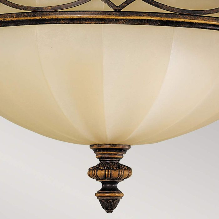 Drawing Room Ø35 Bronze plafonnier De Elstead Lighting - Drawing Room &auml;r en kollektion i klassisk edvardiansk stil.