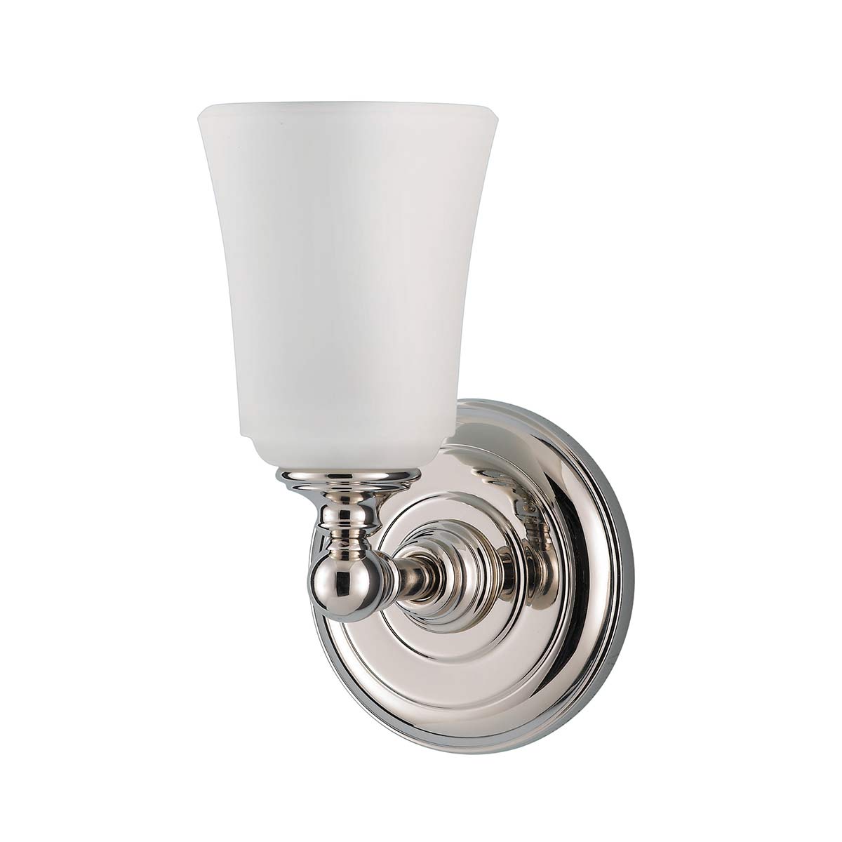 Huguenot Lake Ø13 Chrome poli lampe de salle de bain De Elstead Lighting - Les &eacute;l&eacute;gants d&eacute;tails ronds et les cadres taill&eacute;s &agrave; la main transmettent un sentiment d'artisanat traditionnel, tandis que le verre opale cr&eacute;e une lumi&egrave;re douce et invitante.
