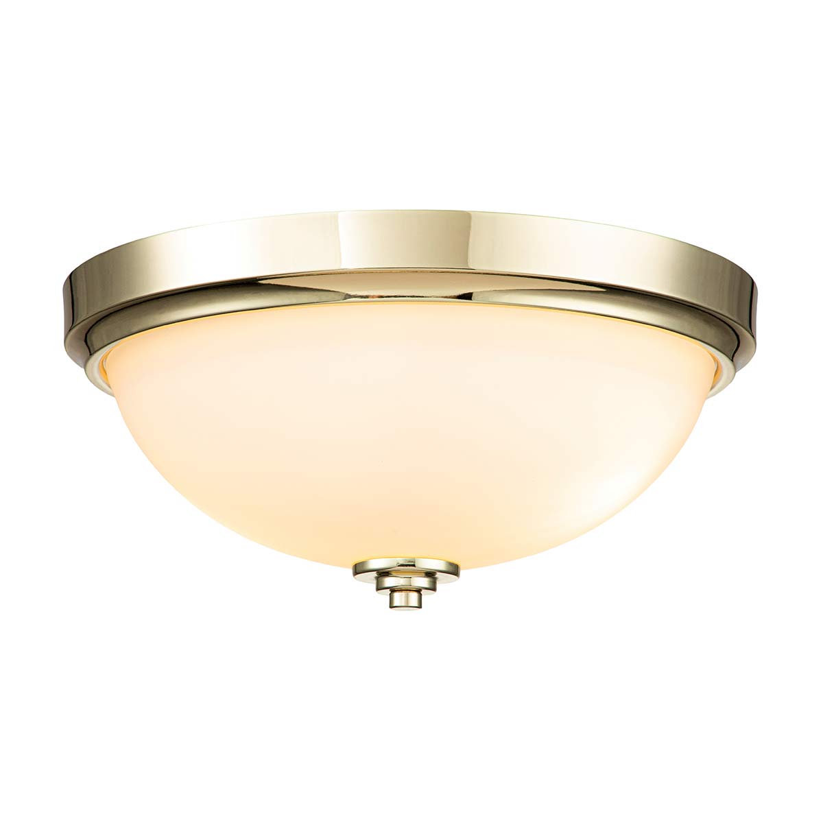 Malibu Ø34 Laiton poli lampe de salle de bain De Elstead Lighting - Le plafonnier Malibu en laiton poli est un plafonnier élégant et polyvalent qui s'intègre aussi bien dans les intérieurs classiques que modernes.