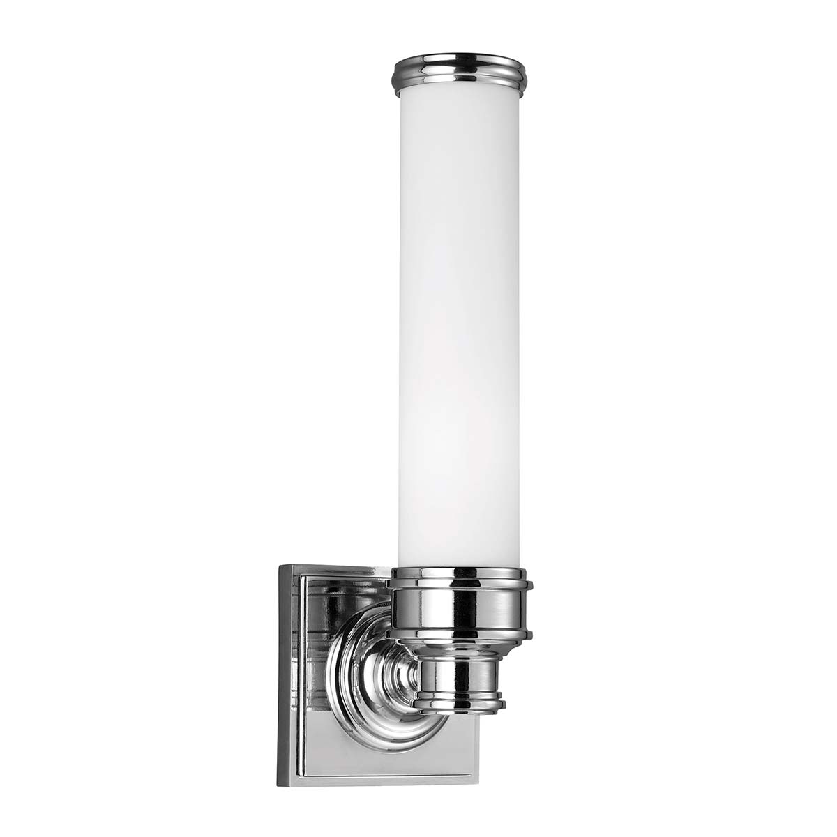 Payne 37cm Chrome poli lampe de salle de bain De Elstead Lighting - Avec son indice de protection IP44, la lampe est parfaite pour les environnements de salle de bain et ajoute un détail élégant à l'intérieur.