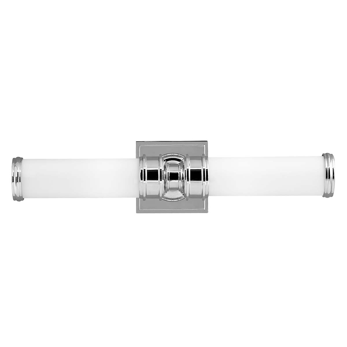 Payne 50cm Chrome poli lampe de salle de bain De Elstead Lighting - Avec son indice de protection IP44, la lampe est parfaite pour les environnements de salle de bain et ajoute un d&eacute;tail &eacute;l&eacute;gant &agrave; l'int&eacute;rieur.