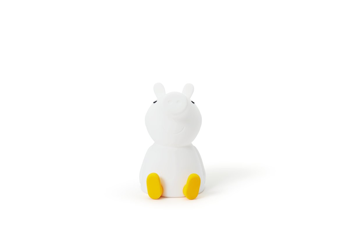 Peppa Pig First Light Blanc lampe pour enfant De Mr Maria - Le design de Peppa Pig vient du monde de conte de f&eacute;es de la petite Greta Pig, un cochon joyeux qui adore se d&eacute;guiser, jouer et surtout sauter dans les flaques de boue.