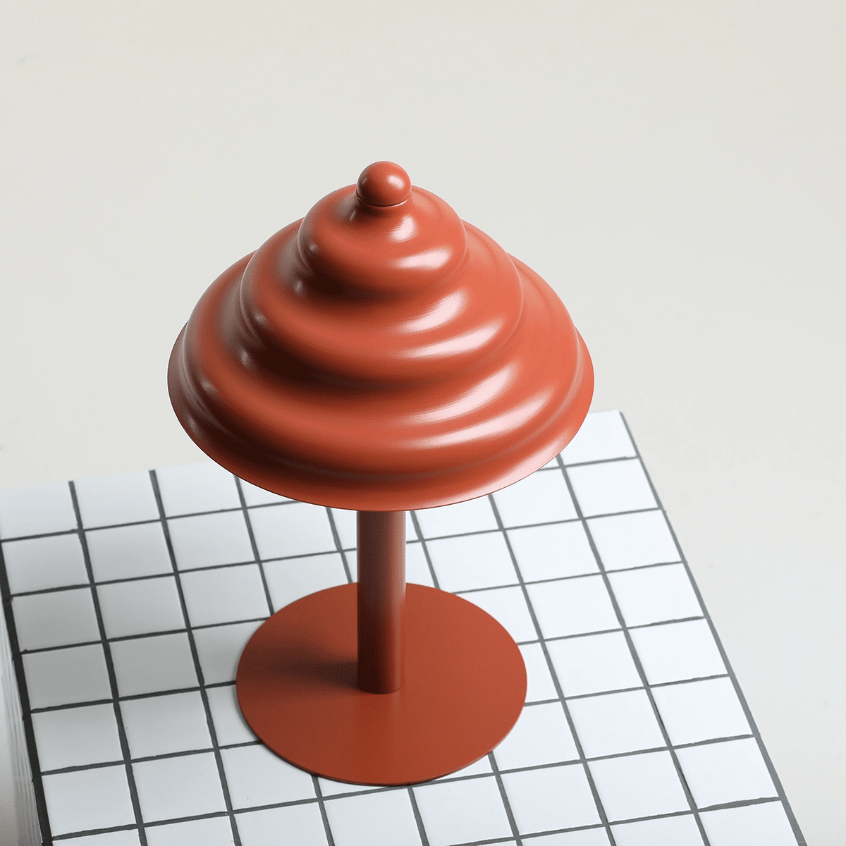 Wave 36cm Orange lampe de table De Artera - Wave est une lampe de table moderne au design rétro, ce qui en fait un luminaire polyvalent qui s'intègre dans n'importe quelle maison.