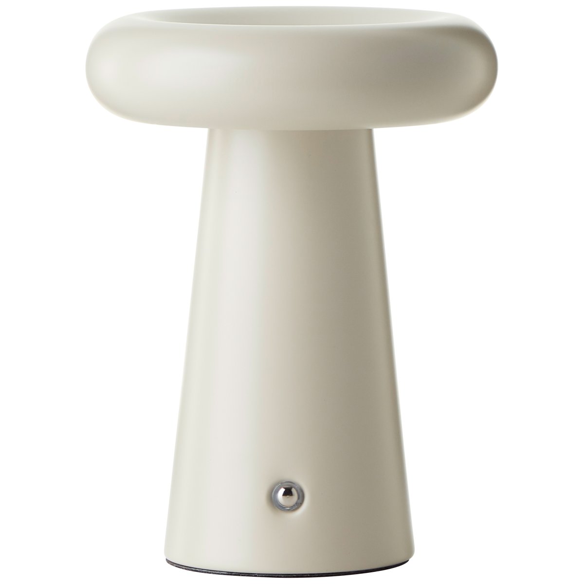 Muffin 18cm Beige portable De Brilliant - Muffin est une lampe de table portable d&eacute;corative en m&eacute;tal beige.