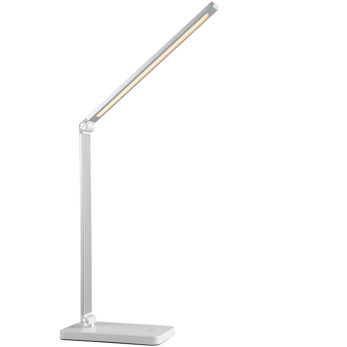 Lomina 38cm Blanc lampe de bureau De Brilliant - Lomina est une lampe de bureau élégante et pratique, fabriquée en métal blanc et en plastique.