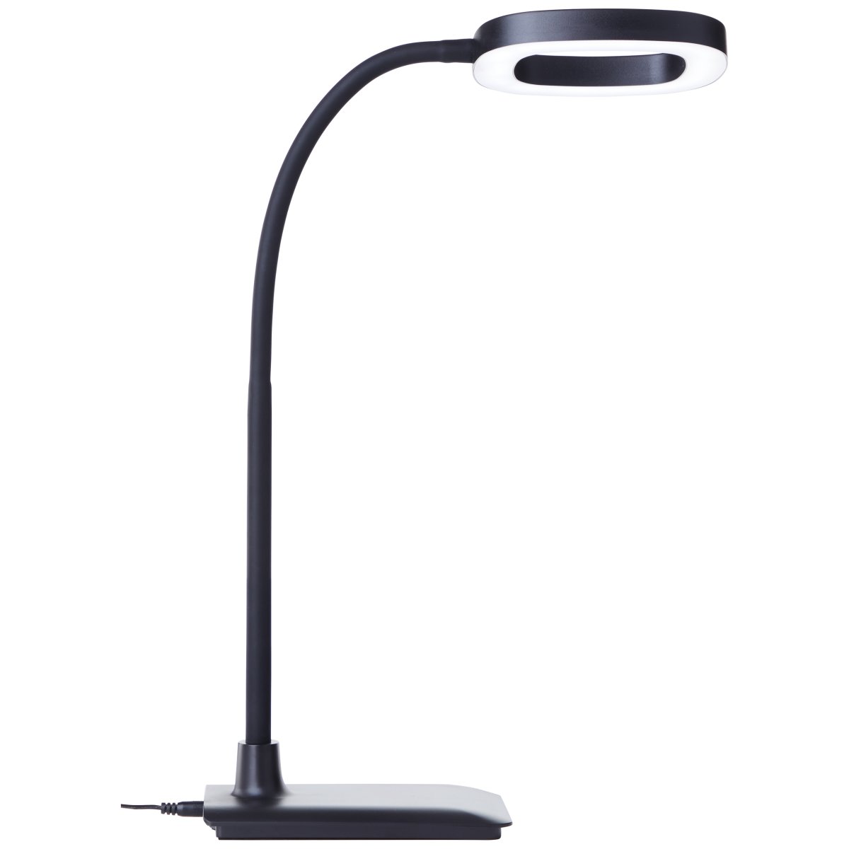 Maskat 43cm Noir lampe de bureau De Brilliant - La lampe de bureau Maskat est fabriquée en plastique robuste et séduit par son design moderne et minimaliste, idéal pour les bureaux à domicile, les salles d'étude ou les coins bureau.