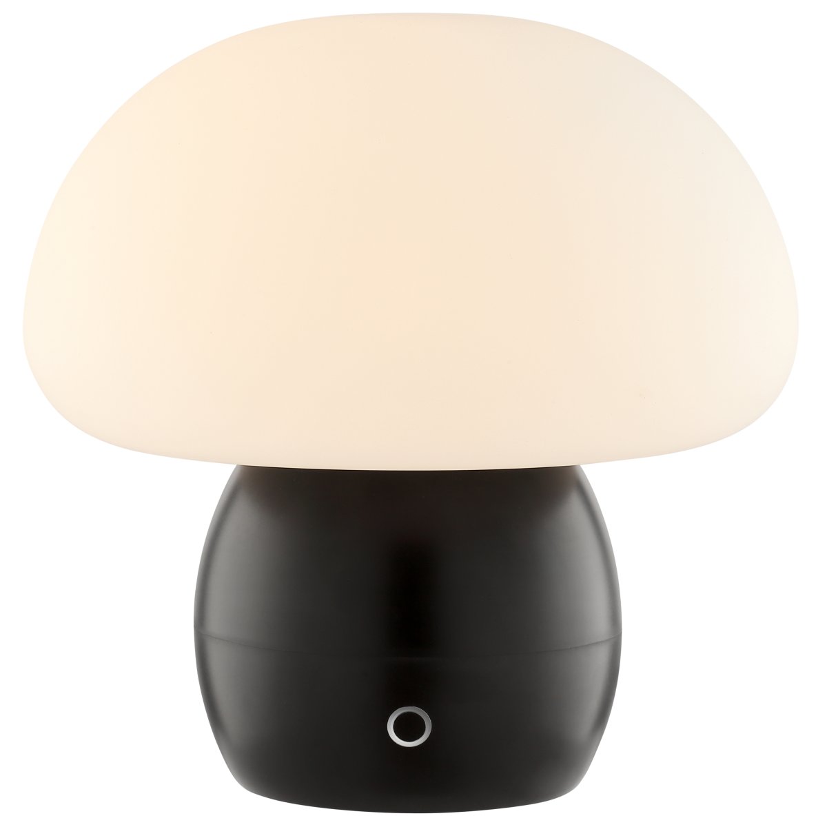 Dupos 22cm Noir portable De Brilliant - Son design en forme de champignon en fait un élément décoratif dans tous les intérieurs, de la chambre au salon, en passant par la cuisine et la terrasse.