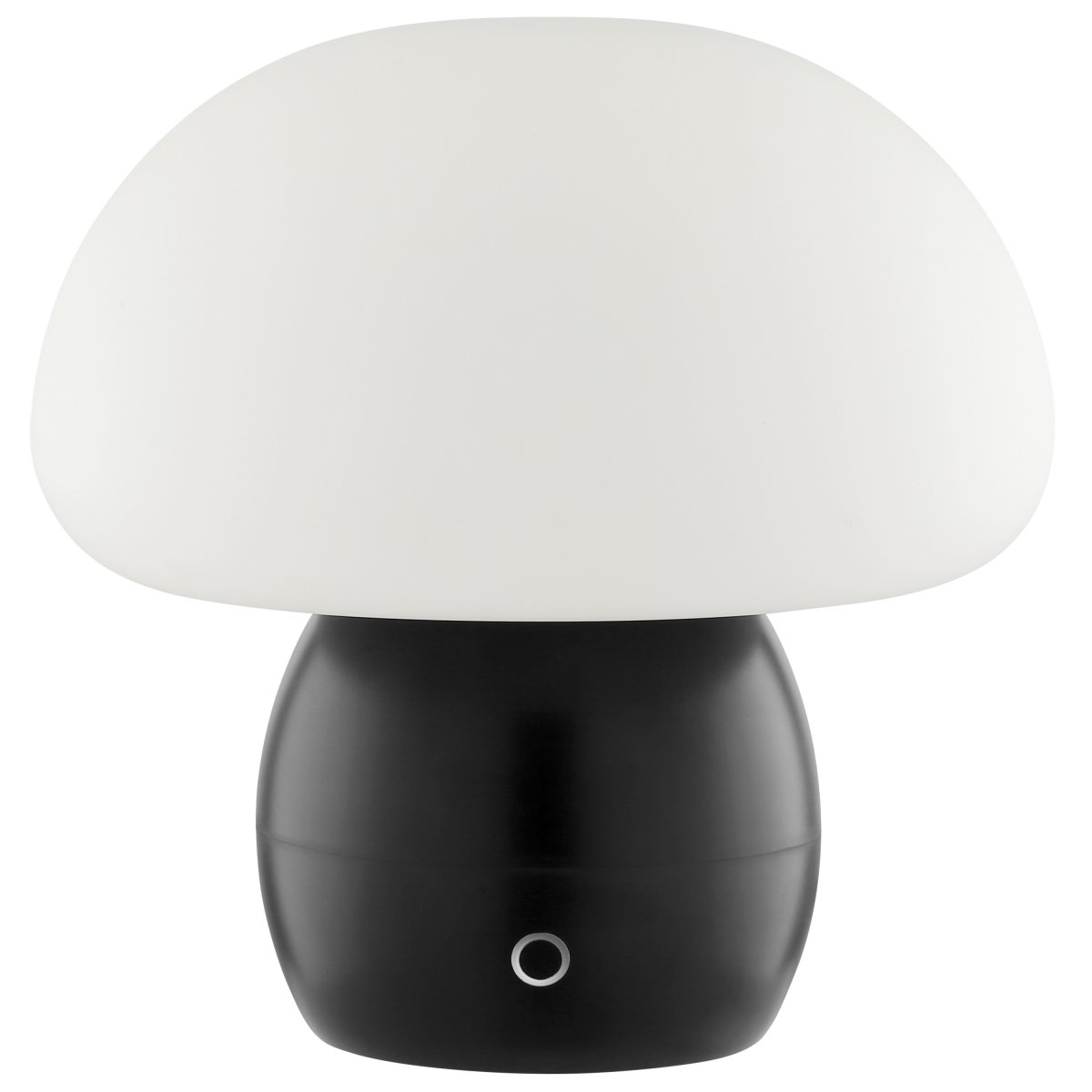 Dupos 22cm Noir portable De Brilliant - Son design en forme de champignon en fait un élément décoratif dans tous les intérieurs, de la chambre au salon, en passant par la cuisine et la terrasse.
