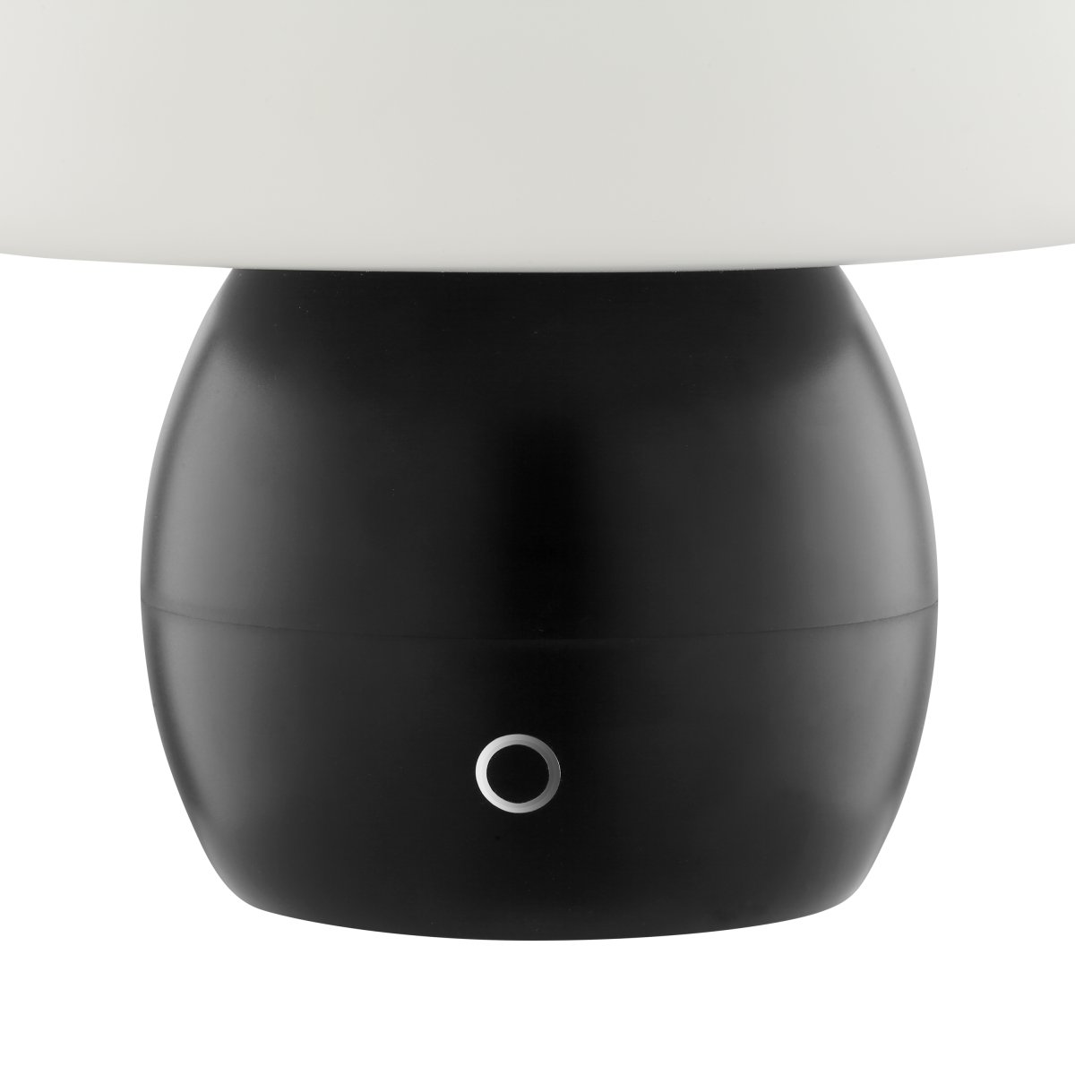 Dupos 22cm Noir portable De Brilliant - Son design en forme de champignon en fait un élément décoratif dans tous les intérieurs, de la chambre au salon, en passant par la cuisine et la terrasse.