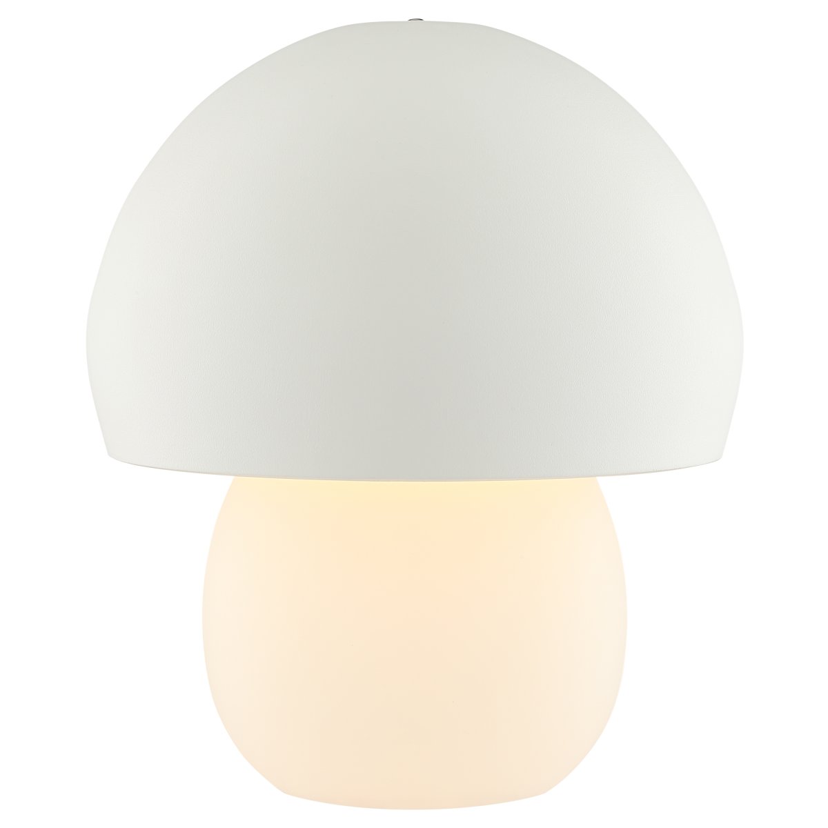 Dupis 24cm Blanc portable De Brilliant - Son design inspiré du champignon en fait un élément décoratif dans tous les intérieurs, de la chambre au salon, en passant par la cuisine et la terrasse.