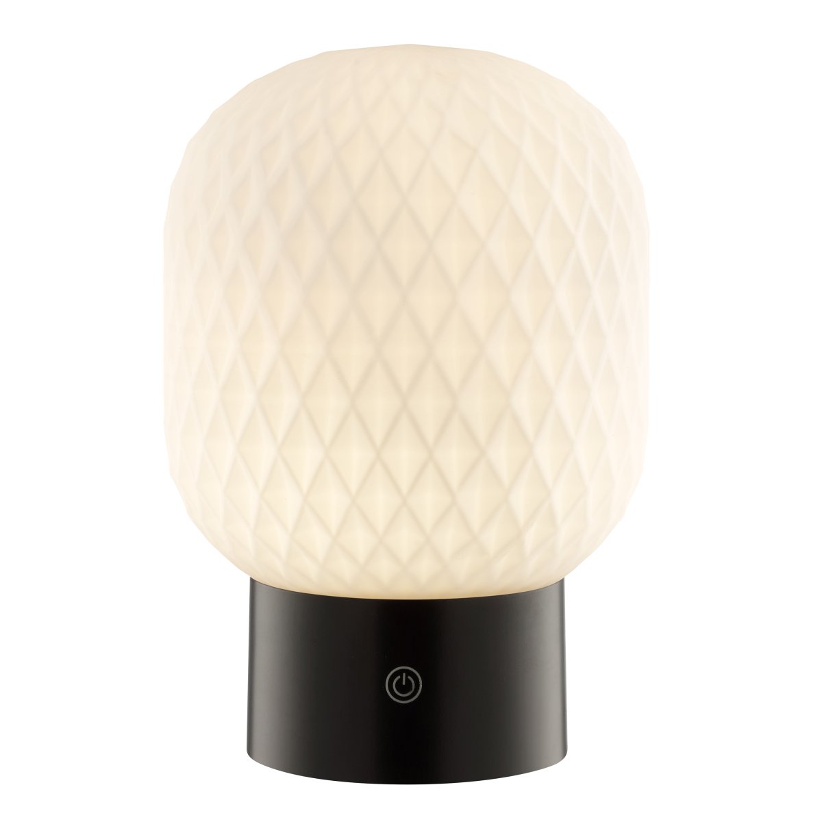Sarastro 20cm Noir portable De Brilliant - Sarastro est une lampe portable et rechargeable en verre et plastique, au style moderne et élégant.