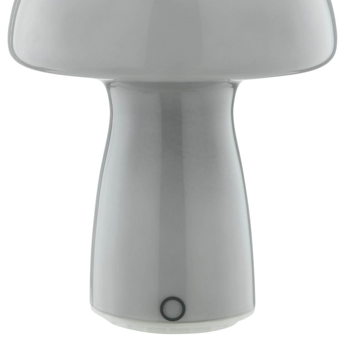Erik 22cm Gris portable De Brilliant - Erik est une lampe de table portable et rechargeable au design charmant en verre gris rappelant un petit champignon.
