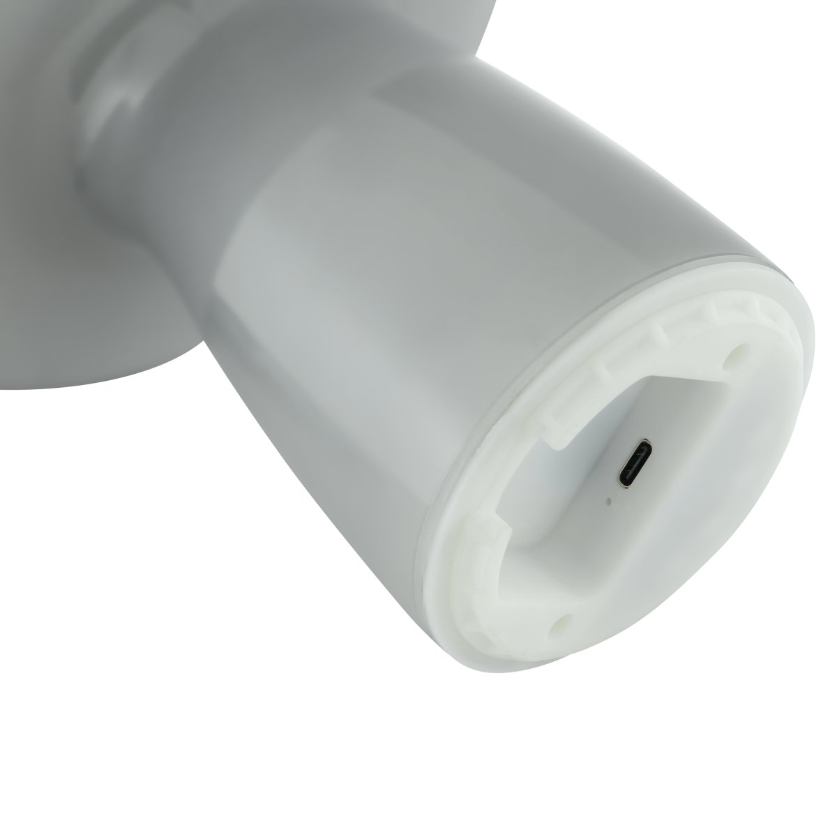 Erik 22cm Gris portable De Brilliant - Erik est une lampe de table portable et rechargeable au design charmant en verre gris rappelant un petit champignon.