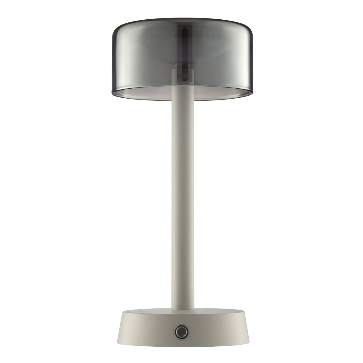 Razor 26cm Beige portable De Brilliant - Razor est une lampe de table portable moderne et élégante, au charme exclusif grâce à l'association du métal beige et du verre fumé.
