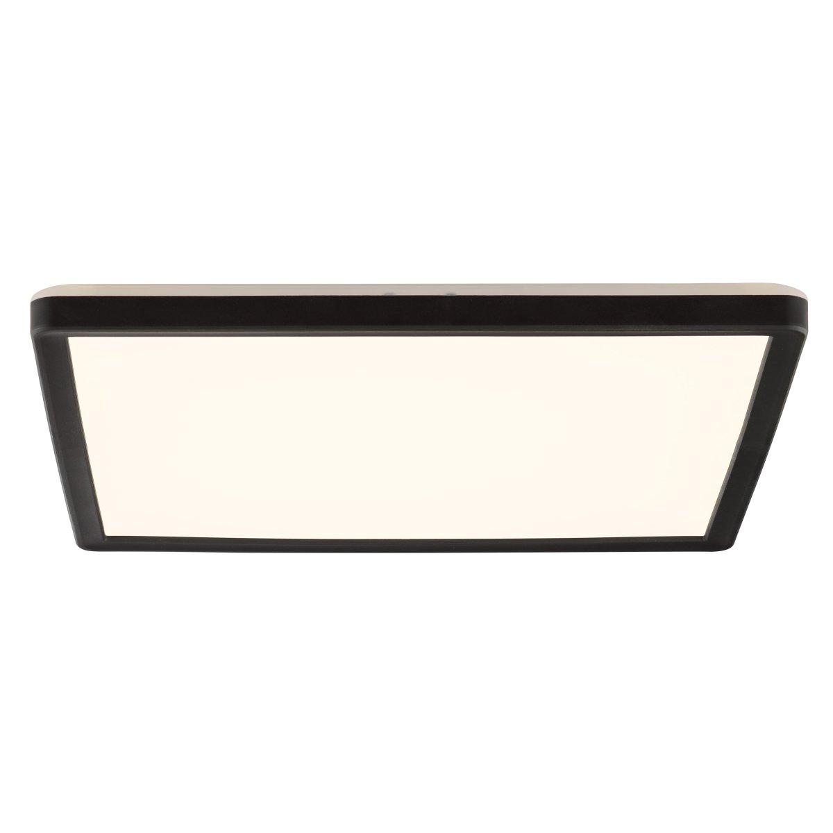 Avola 30cm Noir plafonnier De Brilliant - Grâce à son design plat et à son puissant flux lumineux, il est idéal pour les couloirs, les cages d'escalier, les cuisines ou autres espaces fonctionnels où un éclairage à la fois efficace et discret est essentiel.