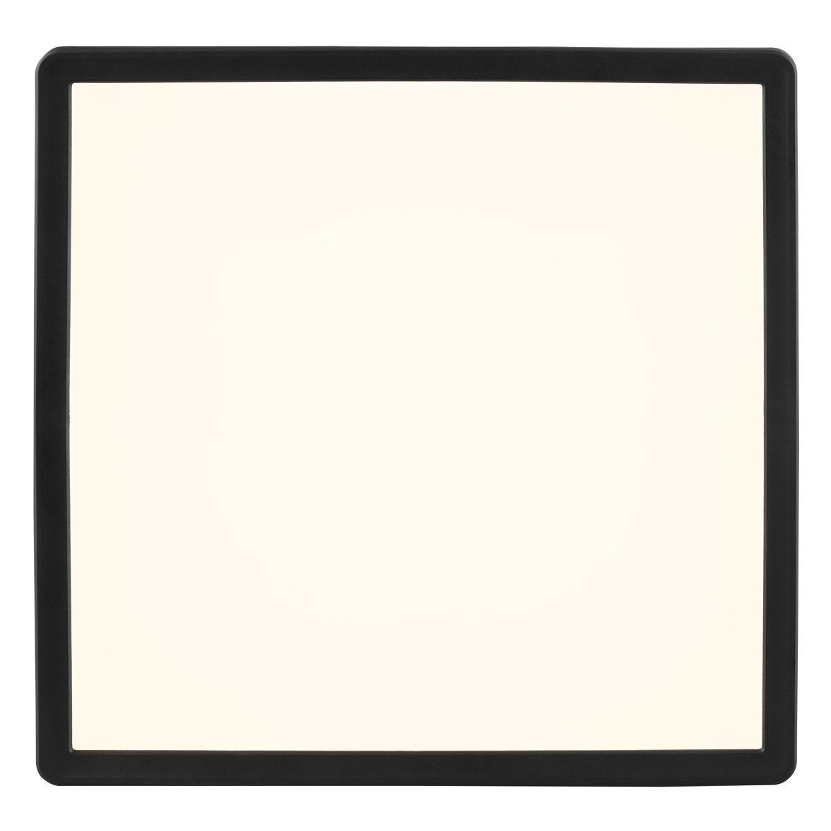 Avola 30cm Noir plafonnier De Brilliant - Avola est un plafonnier moderne enti&egrave;rement en plastique, dot&eacute; d'un cadre noir qui entoure &eacute;l&eacute;gamment un panneau LED int&eacute;gr&eacute;.