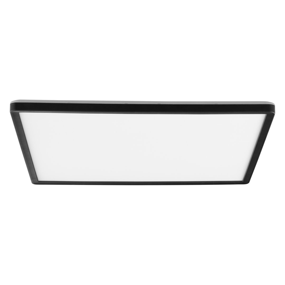 Avola 42cm Noir plafonnier De Brilliant - Gr&acirc;ce &agrave; son design plat et &agrave; son puissant flux lumineux, il est id&eacute;al pour les couloirs, les cages d'escalier, les cuisines ou autres espaces fonctionnels o&ugrave; un &eacute;clairage &agrave; la fois efficace et discret est essentiel.