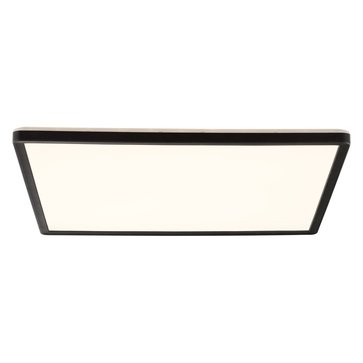 Avola 42cm Noir plafonnier De Brilliant - Avola est un plafonnier moderne entièrement en plastique, doté d'un cadre noir qui entoure élégamment un panneau LED intégré.