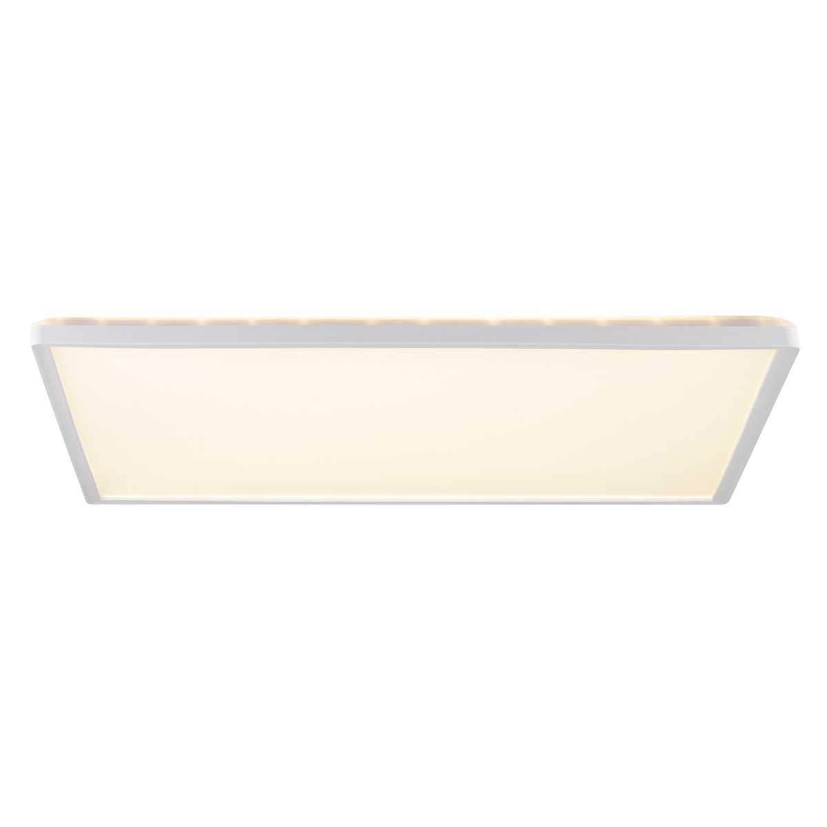 Avola 56cm Blanc plafonnier De Brilliant - Avola est un plafonnier moderne entièrement en plastique, doté d'un cadre blanc qui entoure élégamment un panneau LED intégré.