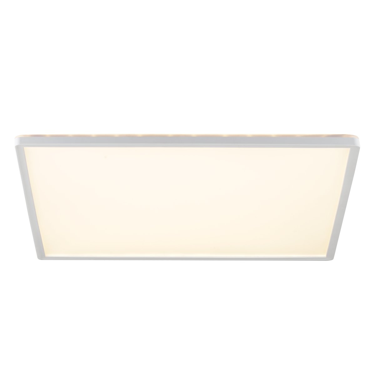 Avola 56cm Blanc plafonnier De Brilliant - Avola est un plafonnier moderne entièrement en plastique, doté d'un cadre blanc qui entoure élégamment un panneau LED intégré.