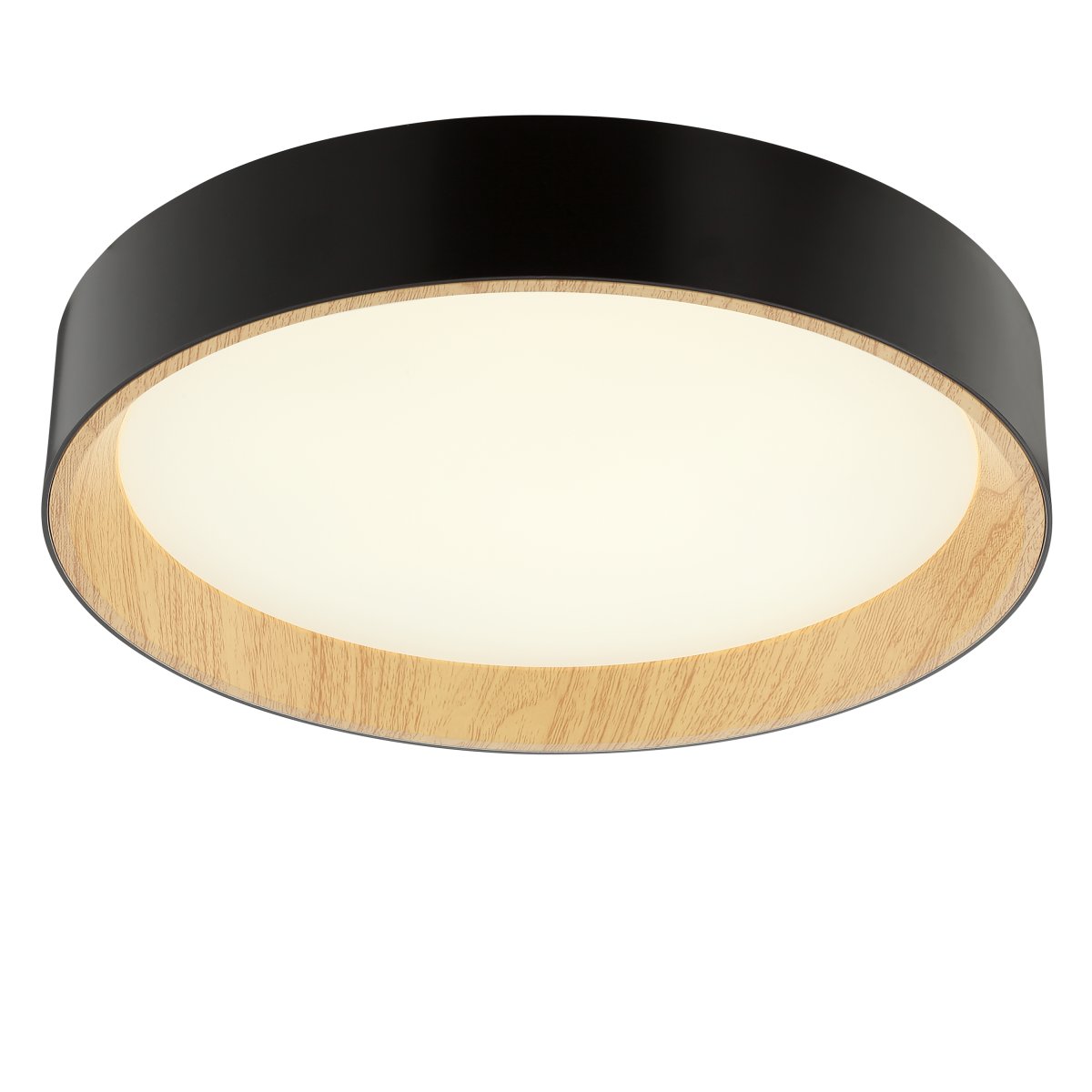 Larios Ø38 Noir plafonnier De Brilliant - De plus, Larios est &eacute;quip&eacute; d'une minuterie et d'une fonction veilleuse, ce qui en fait le choix id&eacute;al pour les chambres ou autres pi&egrave;ces o&ugrave; vous souhaitez cr&eacute;er une ambiance apaisante et chaleureuse.